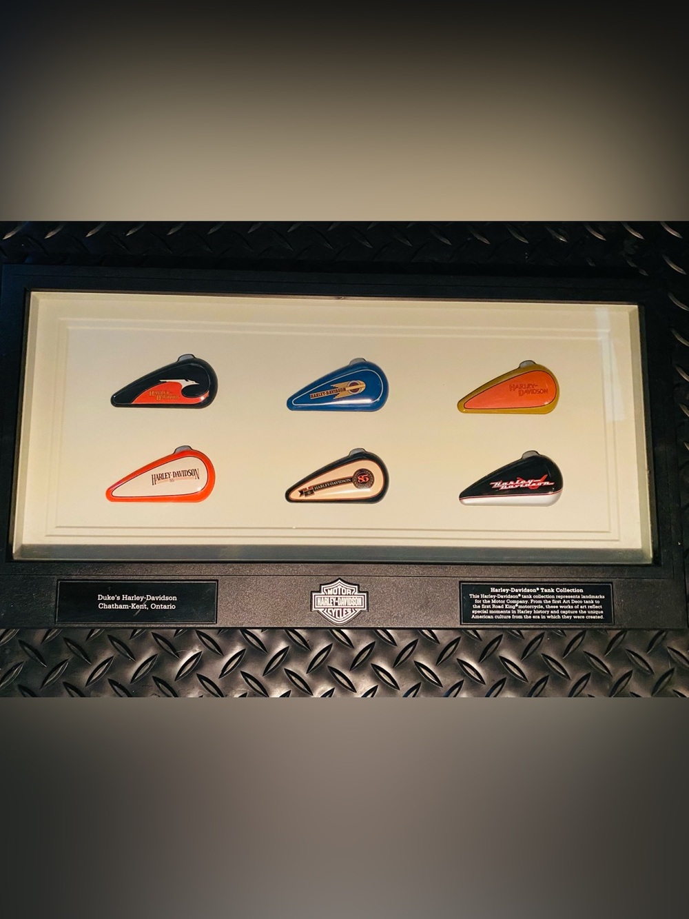 Harley-Davidson Black and White Logo Display Plaque